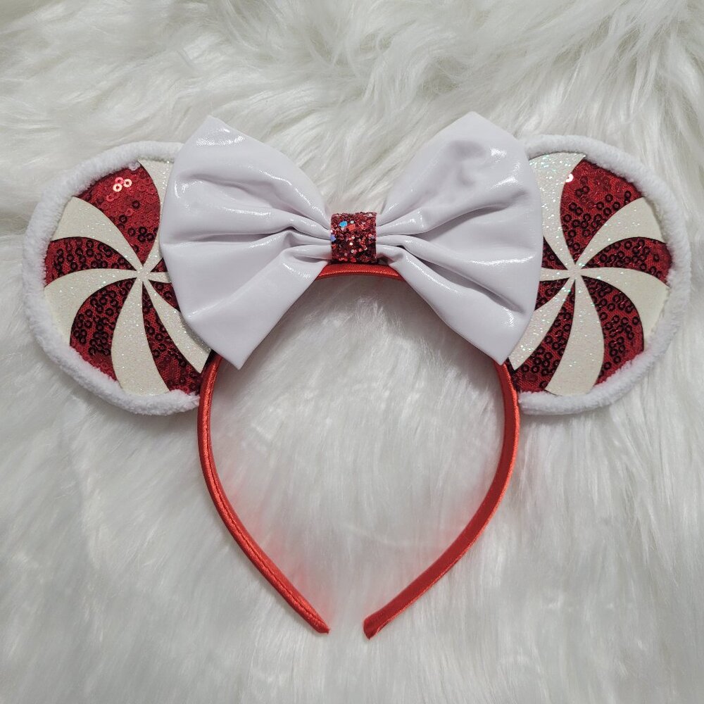 Peppermint Themed Minnie Mouse Ears